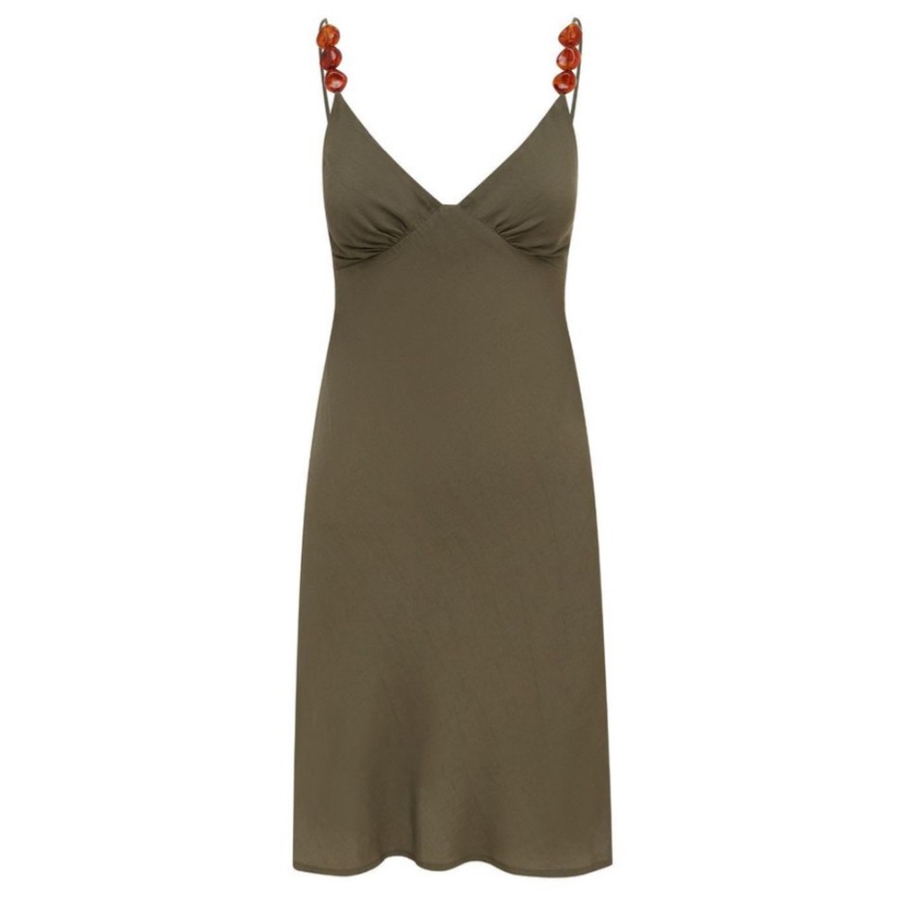 Studio Beije Bias Mini Dress Green